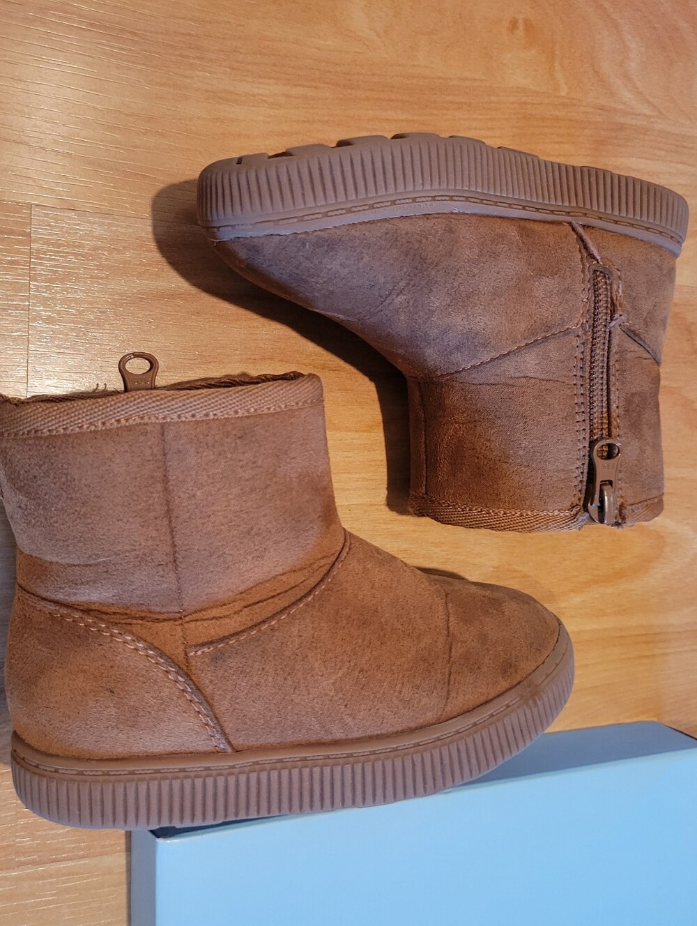 Cat & Jack Arlo Boots Cognac Winter Size 7 - Picture 5 of 9